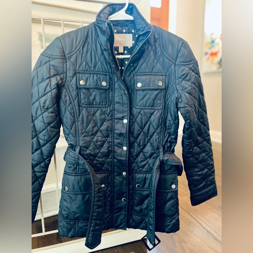 Navy Blue Banana Republic Utility Jacket